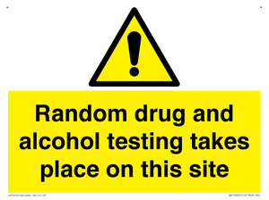 Random drug and alcohol testing takes place on this site